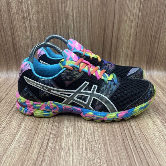 ASICS Gel-Noosa Tri 8 Running Sneakers T356N  Multi Women Size 8.5 Sneakers - Picture 1 of 8